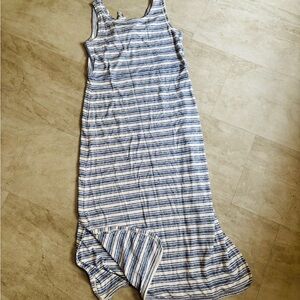 NWOT Talbots Navy and White Striped Dress